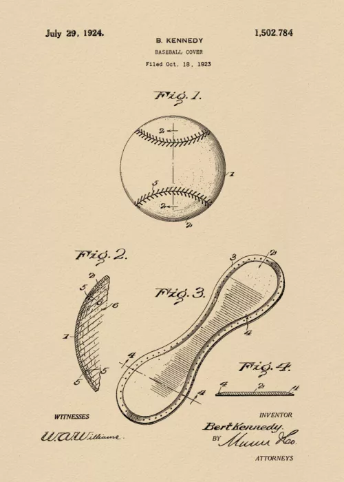 Magnusson, Andreas: Baseball Cover Patent 1923