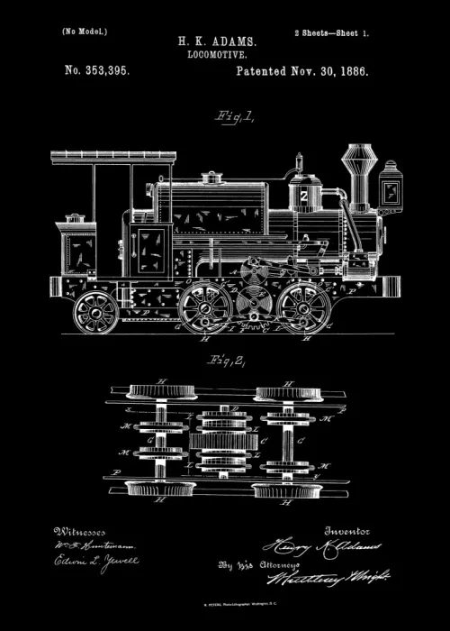 Magnusson, Andreas: Lokomotivenpatent 1886