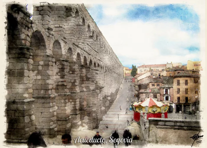 Russo, Osvaldo: Acueducto Segovia4