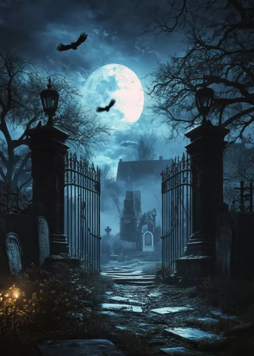 Jaszke, Justyna: Lápidas Escena de Halloween (1)
