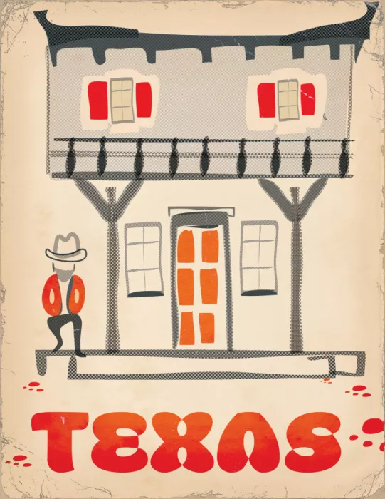 Nicholas: Cartel de viaje de Texas
