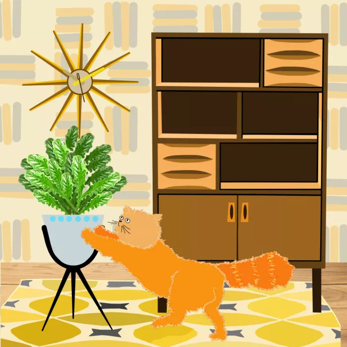 Rakos, Lynnda: The Joy of Feline Curiosity: Cat Meets Plant