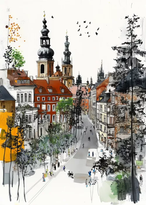 Jaszke, Justyna: Monumentos urbanos, encanto citadino Polonia Varsovia