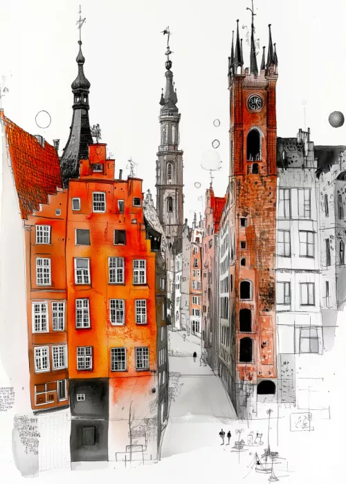 Jaszke, Justyna: Monumentos urbanos, encanto de la ciudad Polonia Gdańsk