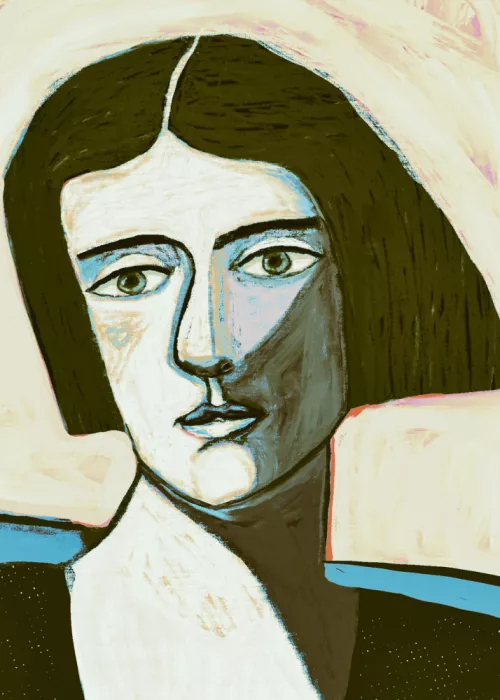 Bursic, Sharyn: Woman looking