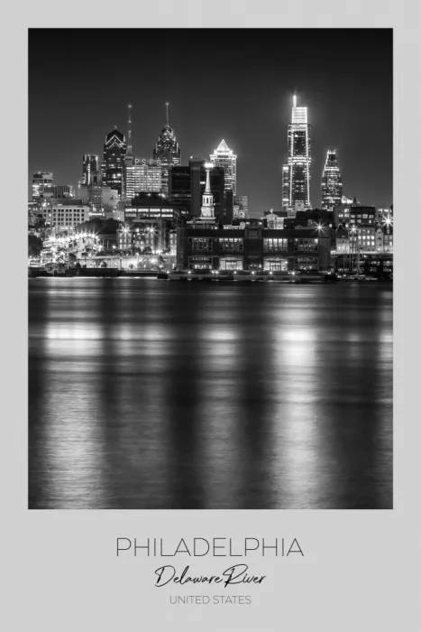 Viola, Melanie: Im Fokus: Skyline von PHILADELPHIA mit Delaware River