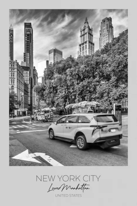 Viola, Melanie: A fuoco: NEW YORK CITY Scena di strada con Woolworth Building