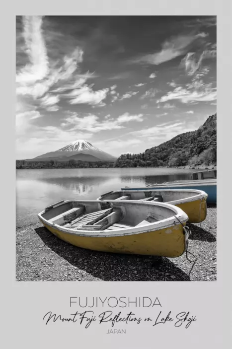 Viola, Melanie: A fuoco: Lago Shoji con il Monte Fuji | Tavolozza cromatica