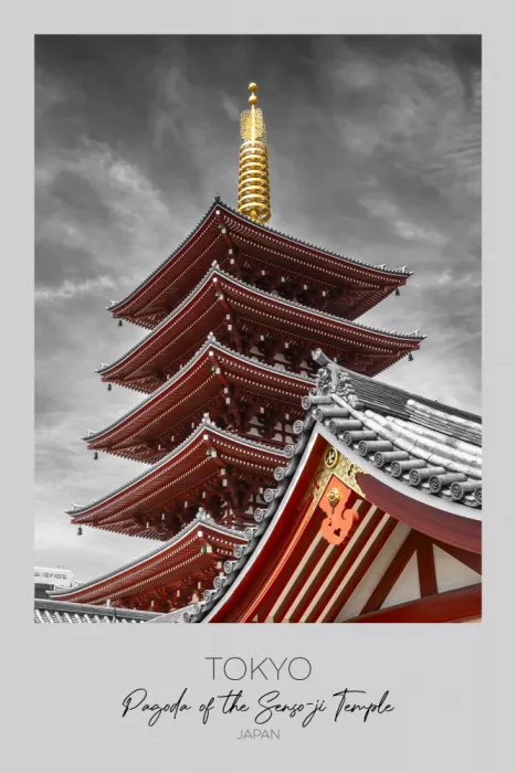 Viola, Melanie: A fuoco: TOKYO Pagoda del tempio Senso-ji a Tokyo | chiave cromatica