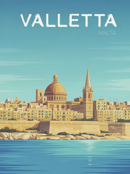 Magnusson, Andreas: Poster di viaggio Valletta