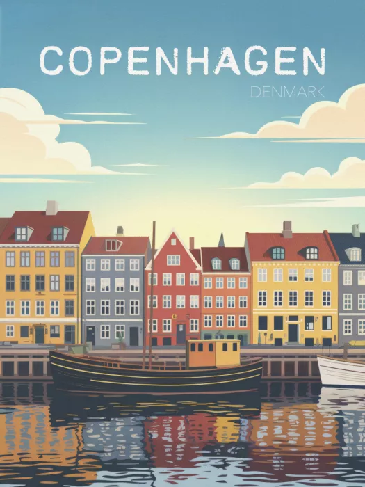 Magnusson, Andreas: Cartel de viaje Copenhague