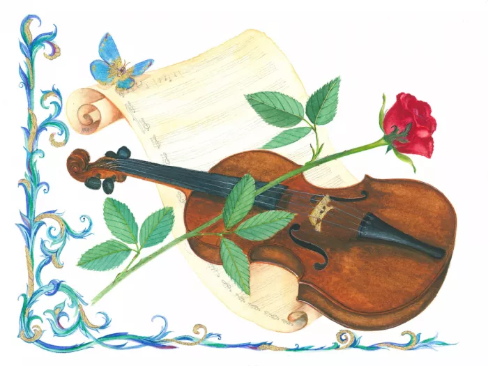 Brent, Isabelle: Violine und Rose