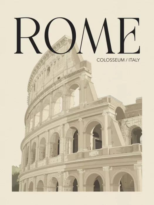 Magnusson, Andreas: Cartel de viaje Roma