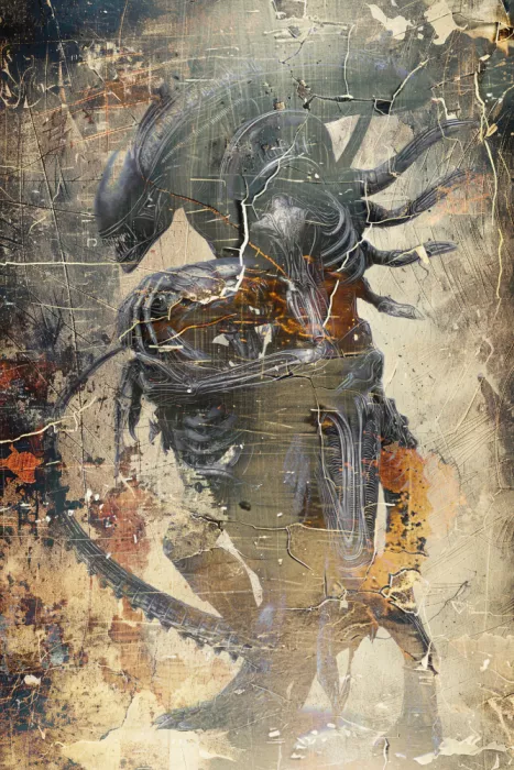 Kulik, Rafal: Umělecké dílo Alien Xenomorph Vintage 30