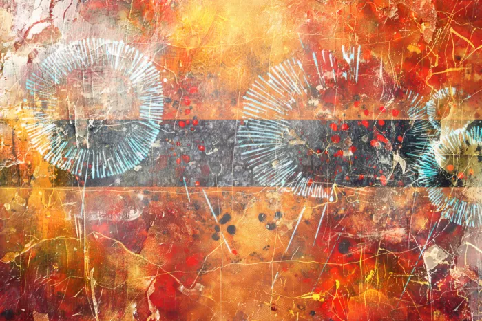 Kulik, Rafal: Art abstrait Illustration vintage 42