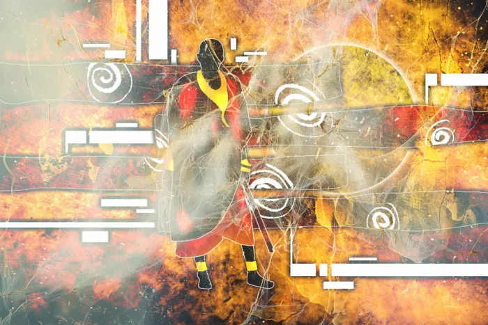 Kulik, Rafal: Afrikanische alte Vintage-Kunst 15