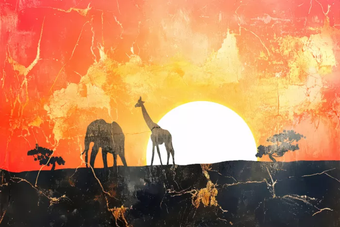 Kulik, Rafal: Afrikanische alte Vintage-Kunst 19