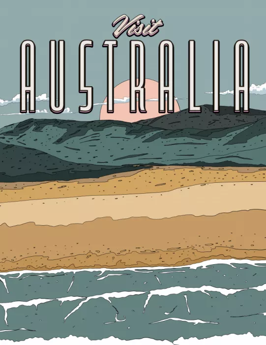 Nicholas: Plakát na cestu do Austrálie