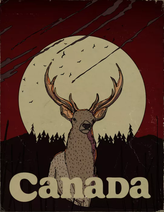 Nicholas: Manifesto di viaggio vintage Canada