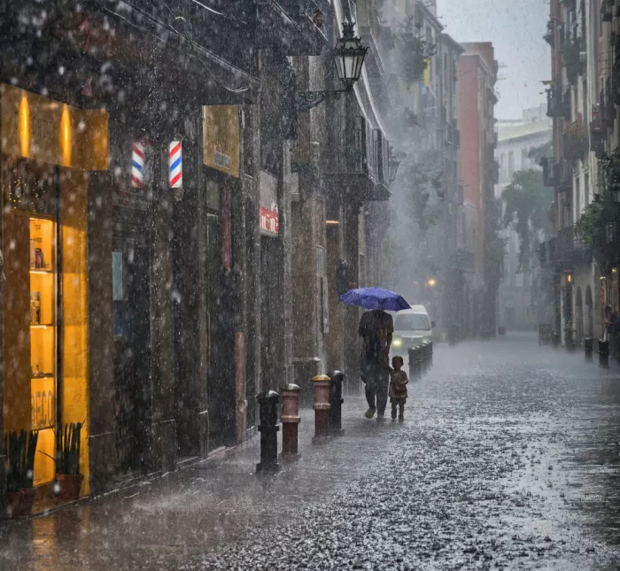 AFIAP, Uhrin Milan: Caminando bajo la lluvia