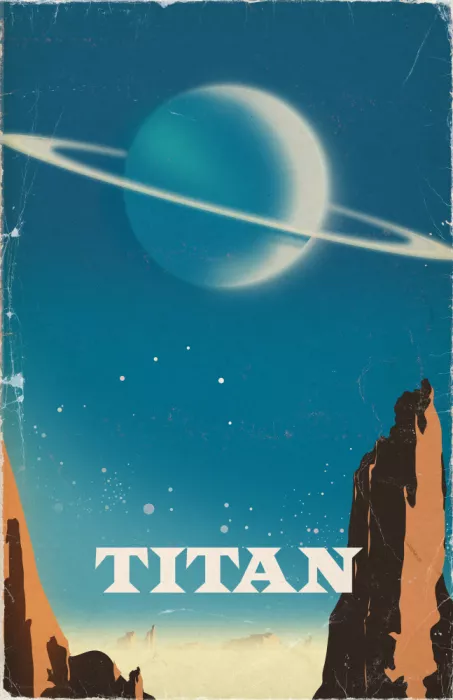 Nicholas: Titan Retro Space Art
