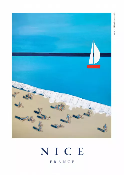 Alex, Art Awol: Nice, Francie: Dny na pláži Côte d