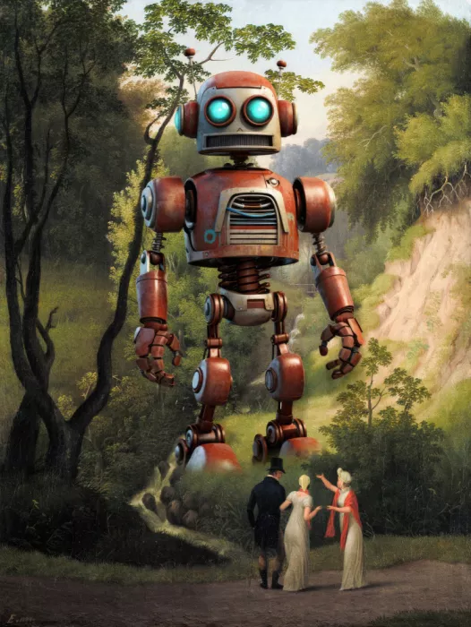 den, van Marja: À propos de robots dans les paysages