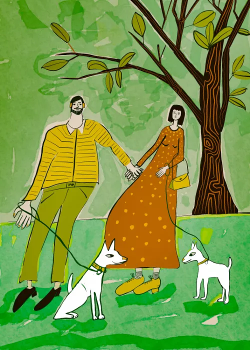 Bursic, Sharyn: Passeggiare i cani verde