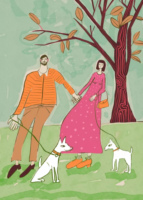 Bursic, Sharyn: Walking the dogs