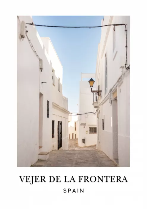 Zwart, Raisa: Vejer de La Frontera Spanien Reiseplakat