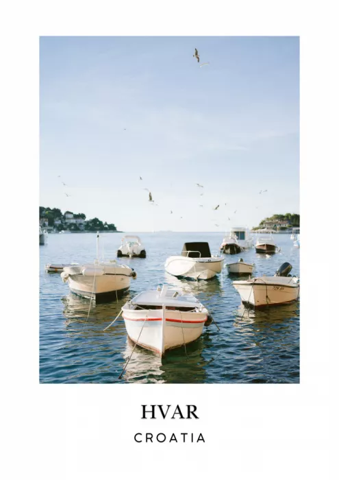Zwart, Raisa: Reiseplakat Hvar Kroatien