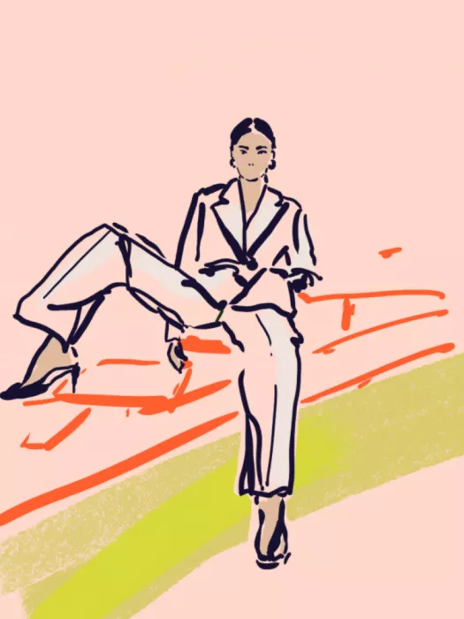 Annick: Sunset orange Relaxed Woman