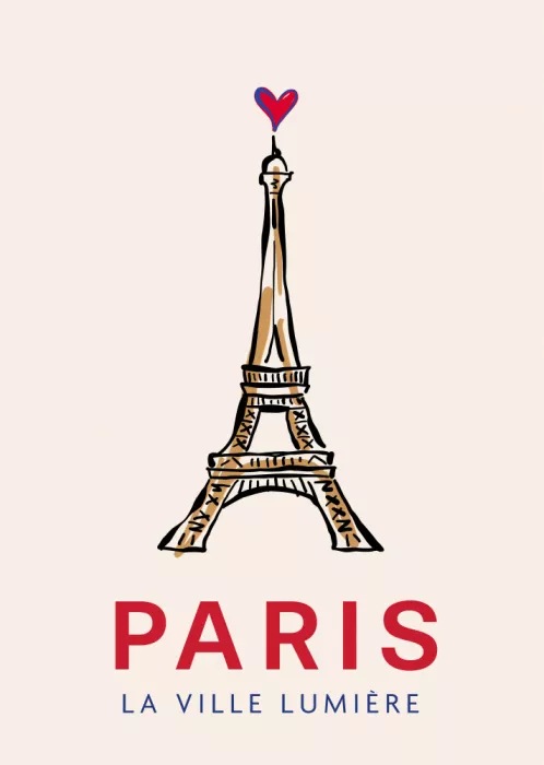 Soléy, Rio: París La Ciudad de la Luz - París Torre Eiffel Póster