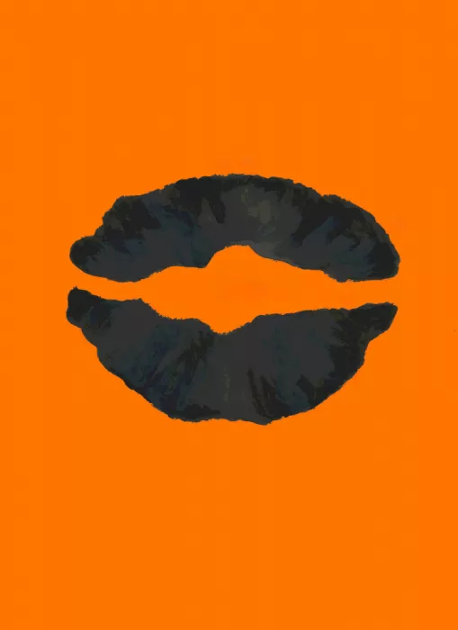 Folz, Ann Lori: Halloween Lips Orange Poster 1