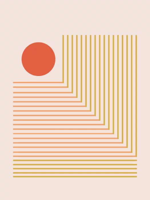 Kulkarni, Nilesh: Rooted II - Minimalist Abstract