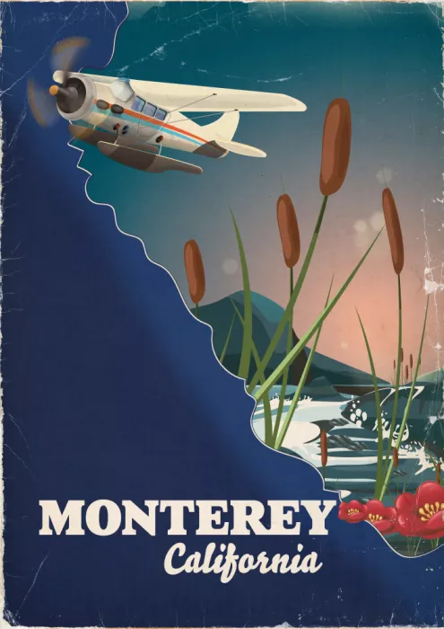 Nicholas: Cartel de viaje Monterey California