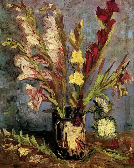 Gogh, Vincent van: Váza s mečíky