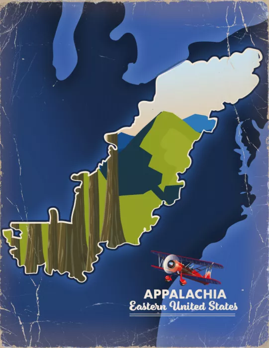 Nicholas: Cartel de viaje Appalachia USA
