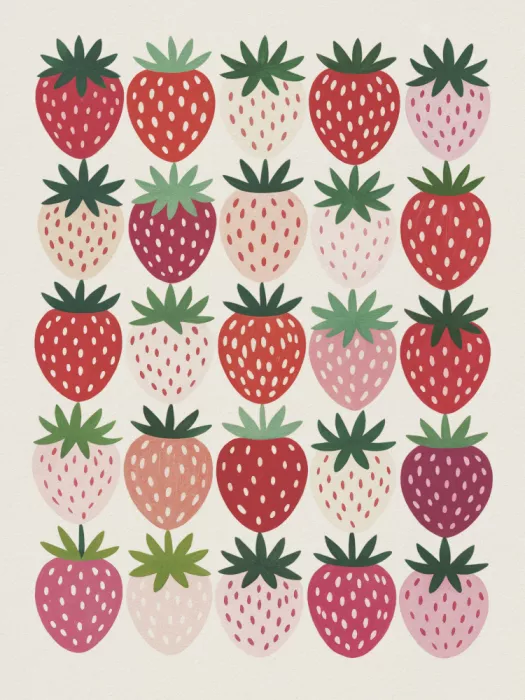 Magnusson, Andreas: Erdbeeren in Reihen
