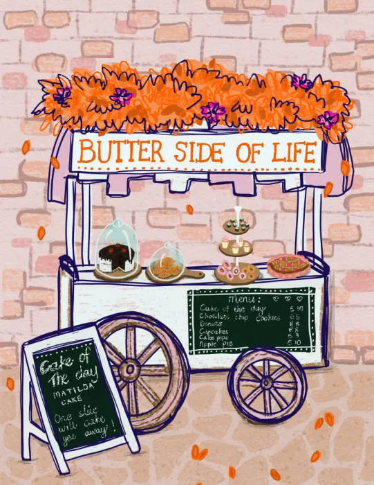 the, by Art: El lado mantequilla de la vida - carrito de panadería