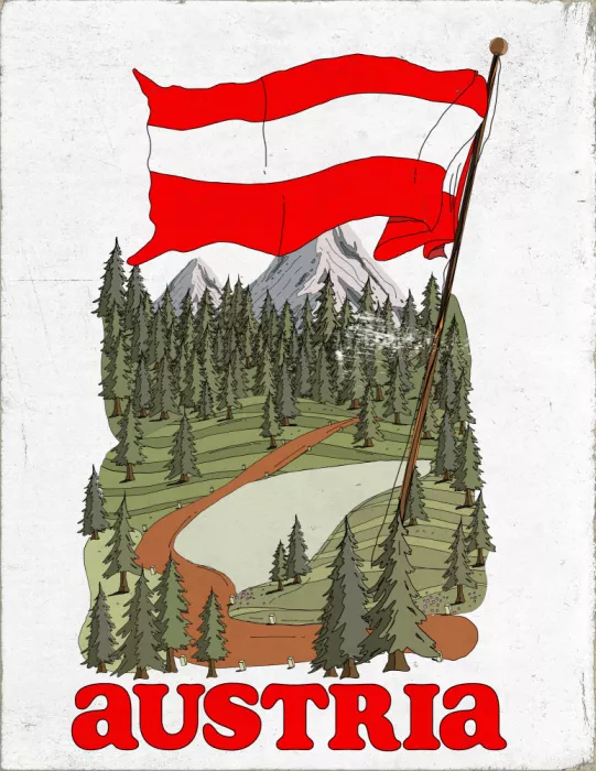 Nicholas: Cartel de Viaje Vintage Austria