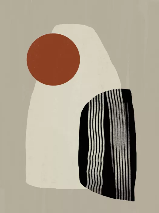 Dean, Little: Geometric Shapes on Neutral Background