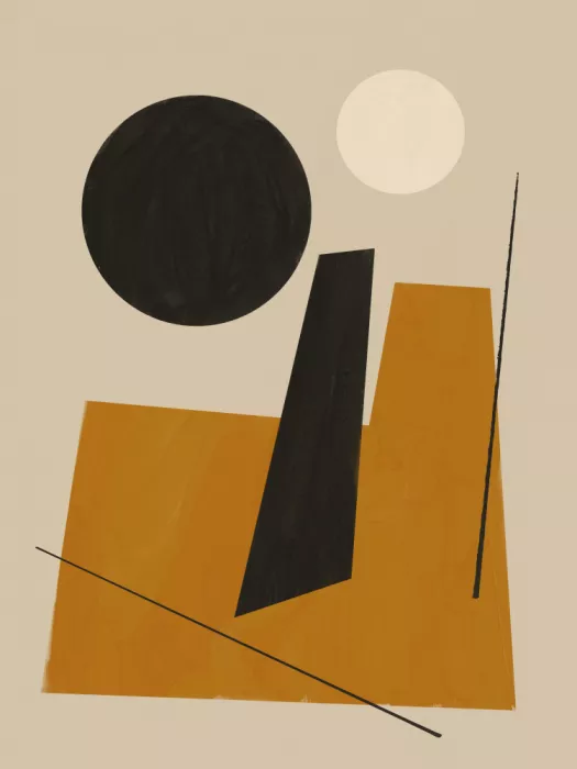 Dean, Little: Geometric Shapes on Neutral Background