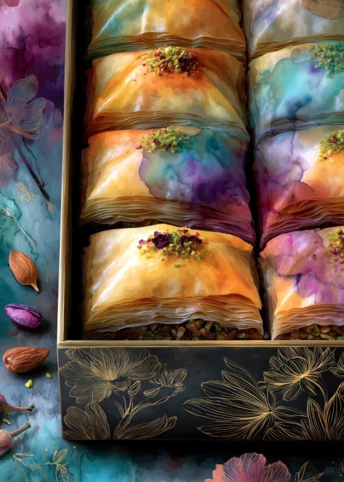 Jaszke, Justyna: Baklawa 3  food art