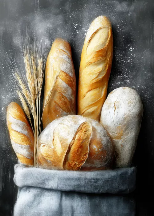 Jaszke, Justyna: Bread Loafs Baguettes 4  food art
