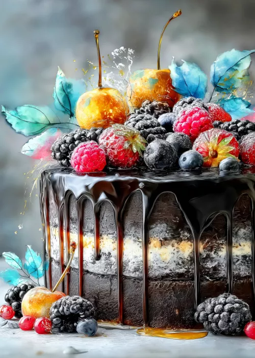 Jaszke, Justyna: Chocolate Cake 5  food art