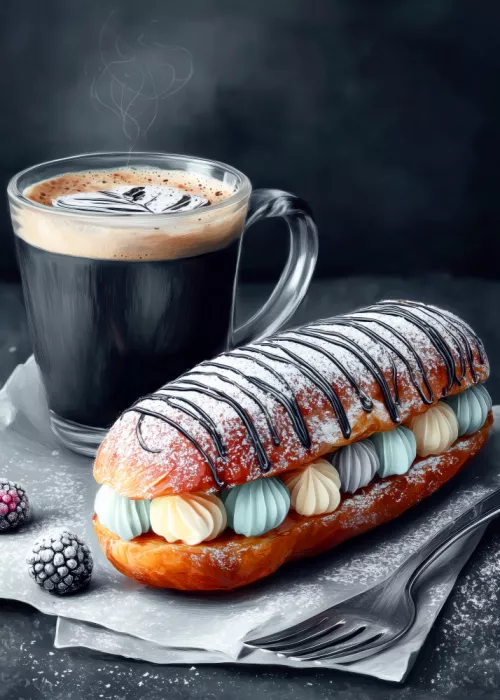 Jaszke, Justyna: Eclair 2  food art