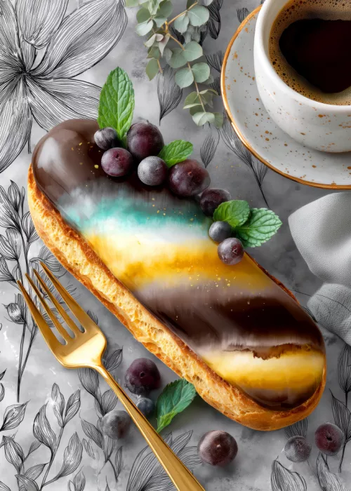 Jaszke, Justyna: Eclair 11  food art
