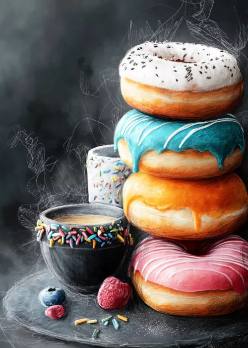Jaszke, Justyna: Donuts 3 food art