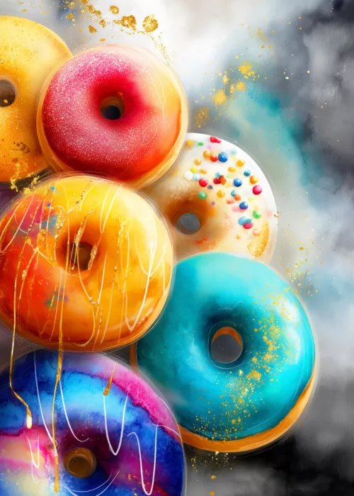 Jaszke, Justyna: Donuts 11 food art